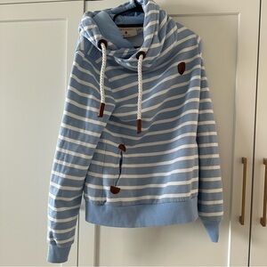 Striped Blue and White Women's Sweater